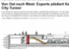 Zeitungsartikel zu Vorschlag eines zweiten City-Tunnels in Leipzig
